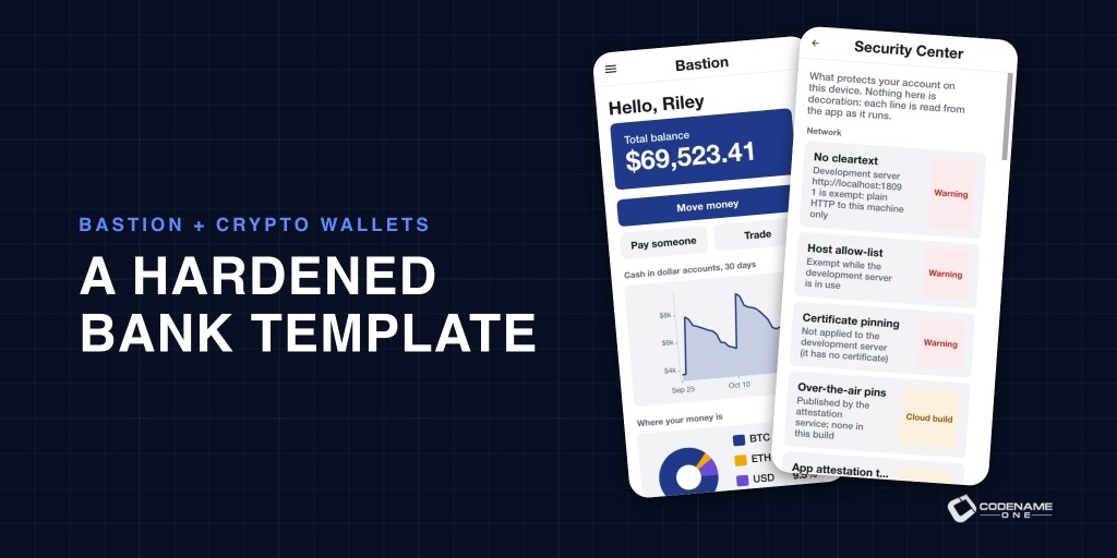 Bastion: A Hardened Bank Template, and Crypto Wallets in Core